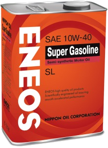 Масло моторное Eneos Super Gasoline SL 10W-40, 4 л