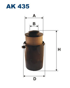 Фильтр воздушный MB T1 (601/602) 2.3D-3.0D 88-96