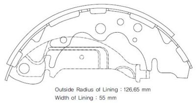 Колодки тормозные барабанные Chrysler Voyager 95-/Dodge Caravan 95-/Kia Carnival 99-