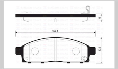 Колодки тормозные Mitsubishi Pajero Sport/Montero Sport 08-/L200 05-