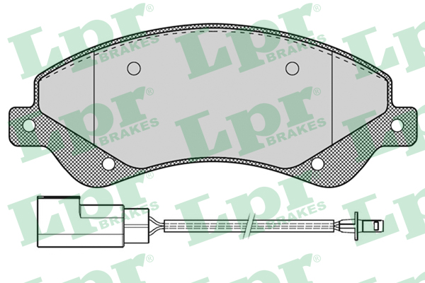 Колодки тормозные Ford Transit 06- 280/300-Series передние с датчиком