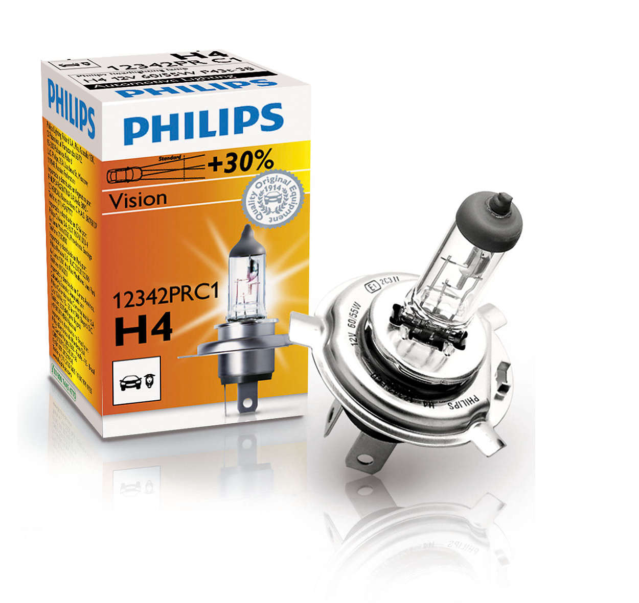 Лампа галогеновая Philips Premium Vision +30%