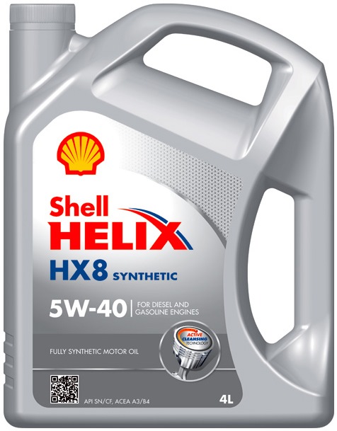 Масло моторное Shell Helix HX8 5W-40, 4 л.