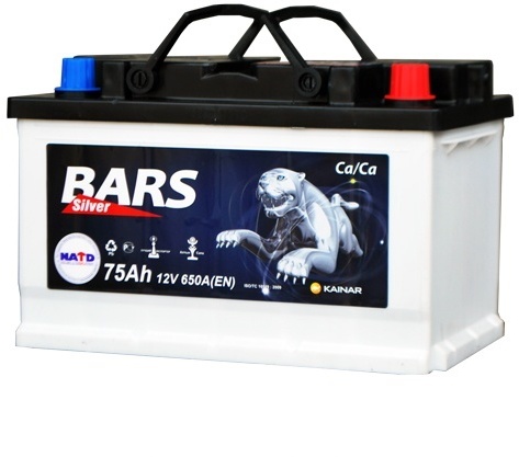 Аккумулятор Bars Silver 75A, R+