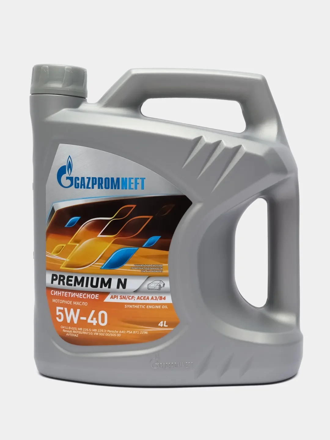 Масло моторное Газпромнефть Premium N 5W-40, 4 л