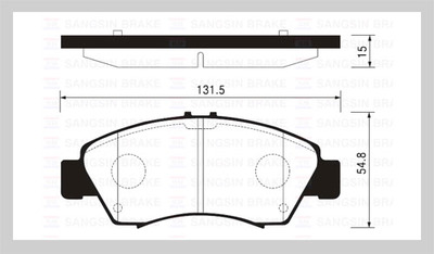 Колодки тормозные Honda Civic 1.3-1.6 91-01/Jazz 1.2/1.4 02- передние