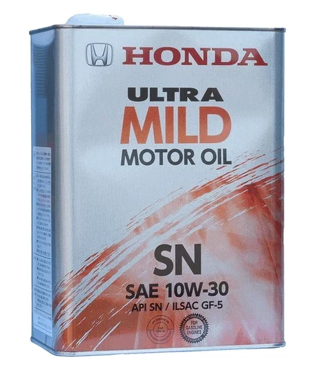 Масло моторное Honda Ultra Mild SN 10W-30, 4 л.