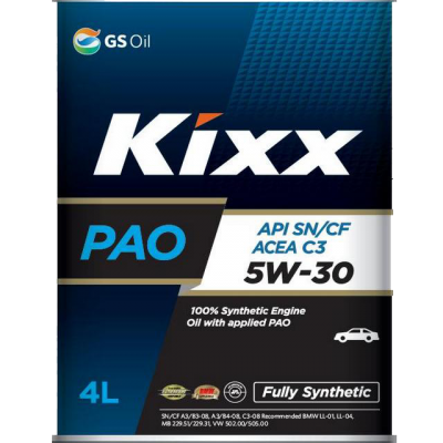 Масло моторное Kixx PAO C3 5W-30, 4 л.
