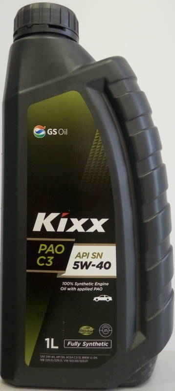 Масло моторное Kixx PAO C3 5W-40, 1 л.