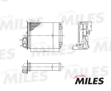 Радиатор отопителя Renault Logan/Duster/Sandero 1.2-2.0/1.5D 04-