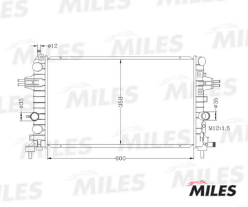 Радиатор Opel Vectra A 1.4-2.0/1.7D M/T 89-99