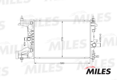 Радиатор Chevrolet Cruze 1.8/2.0 M/T 09-