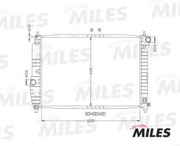 Радиатор Chevrolet Aveo 1.2/1.4 M/T 06-