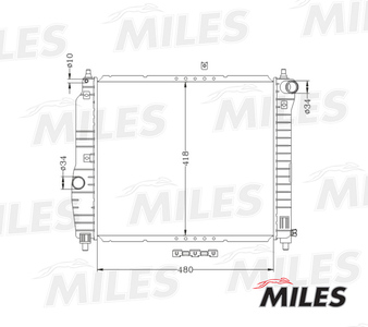 Радиатор Chevrolet Aveo 1.2/1.4 M/T 05-