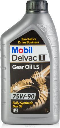 Масло трансмиссионное Mobil Delvac Gear Oil LS 75W-90, 1 л.