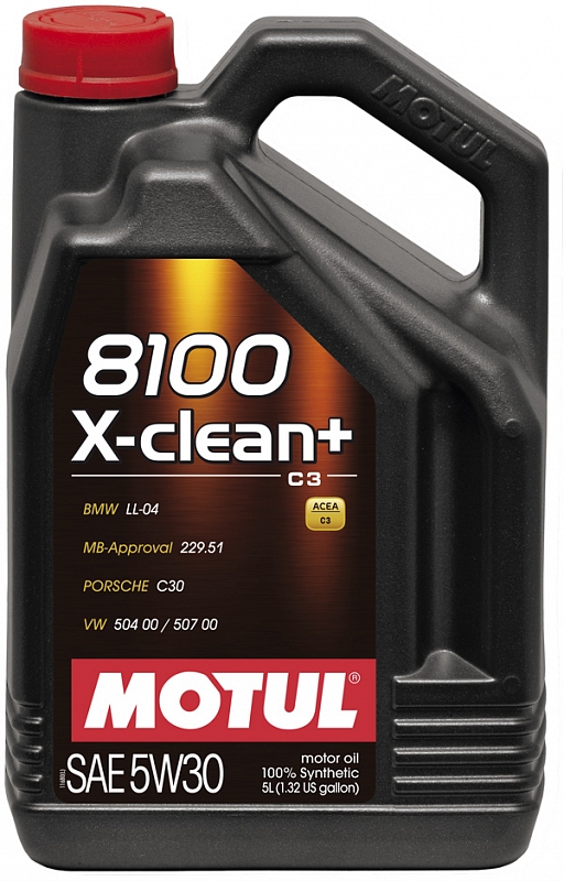Масло моторное Motul X-Clean+ 5W-30, 5 л
