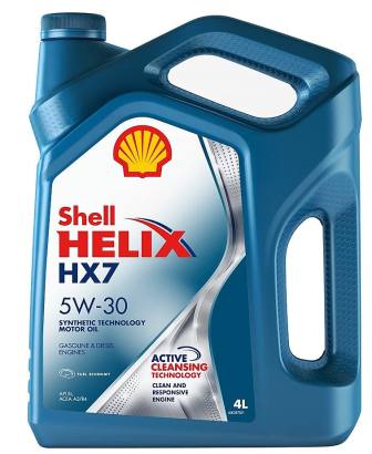 Масло моторное Shell Helix HX7 5W-30, 4 л.