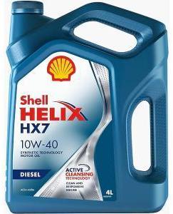 Масло моторное Shell Helix HX7 Diesel 10W-40, 4 л.