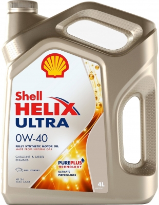 Масло моторное Shell Helix Ultra 0W-40, 4 л.