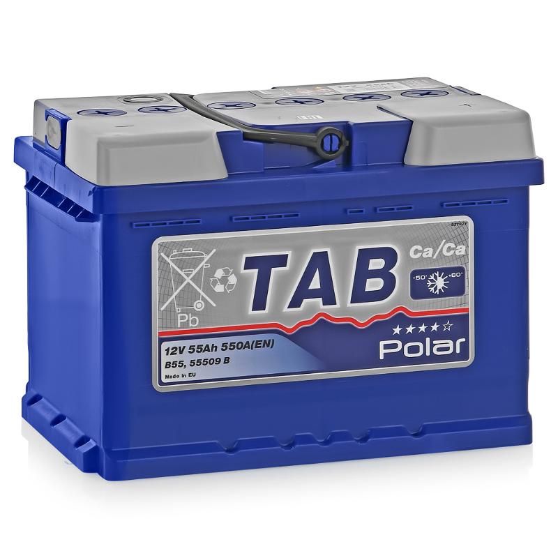 Аккумулятор Tab Polar Blue 55A, R+